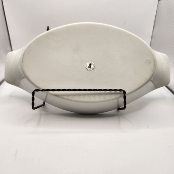 Vintage Cherries & Strawberries AuGratin Earthenware Oven to Table Baking Dish - Picture 2 of 7